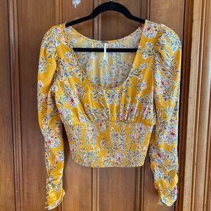 Beautiful floral lace crop top